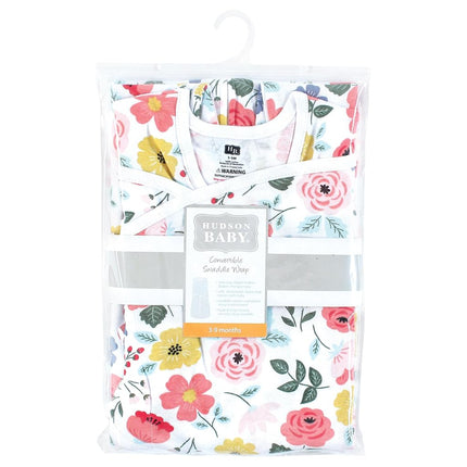 Saco de dormir convertible Hudson Baby unisex para bebé, diseño botánico moderno, 0-3 meses