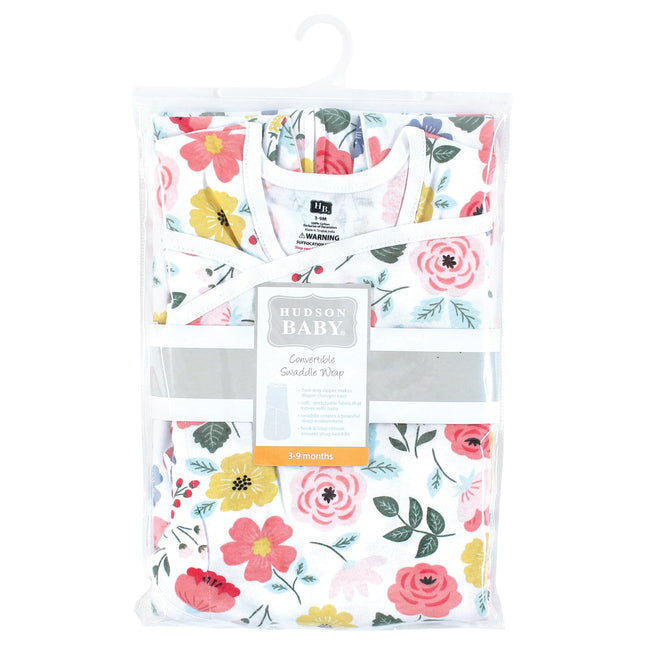 Saco de dormir convertible Hudson Baby unisex para bebé, diseño botánico moderno, 0-3 meses