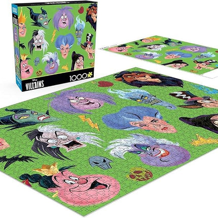 Ceaco - Disney - Villains Collage Faces - 1000 Piece Jigsaw Puzzle for Adults - Challenging Puzzle Perfect for Game Nights - Finished Size is 26.75 x 19.75