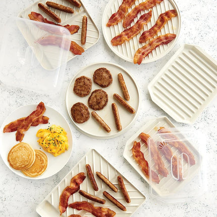 Nordic Ware Rejilla para Tocineta con Tapa, 26x20x5 cm