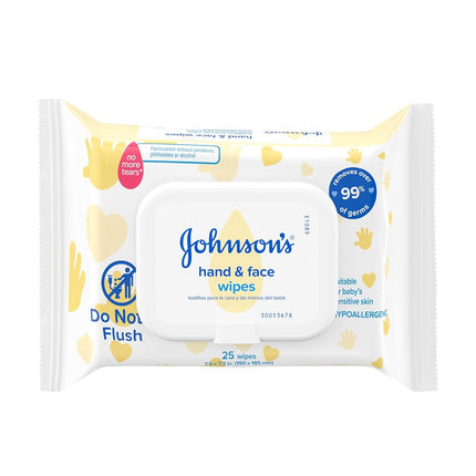 Johnson's Baby Hand and Face Wipes, 25 Count by Jo