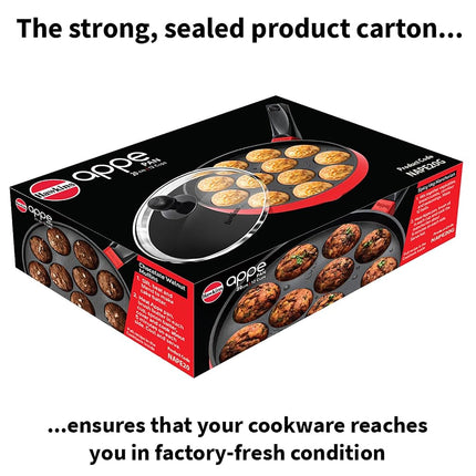 Hawkins Futura Non Stick Appe Pan with Glass Lid, 22 cm Size