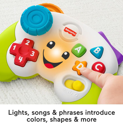 Laugh & Learn Baby & Toddler Toy, Game & Learn Controller Pretend Video Game with Music & Lights for Ages 6+ Months