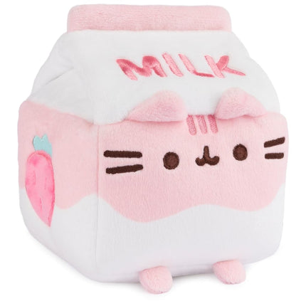 GUND Pusheen Strawberry Milk Plush Cat Stuffed Animal for Ages 8 and Up, Pink/White, 6�