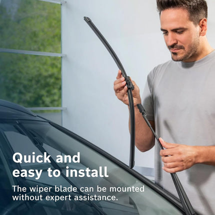 Bosch Aerotwin A 214 S - Front Windscreen Wipers - Set of 2 Replacement Blades - Comes with Pre-assembled Adapter - 2 Blades, 750mm/750mm