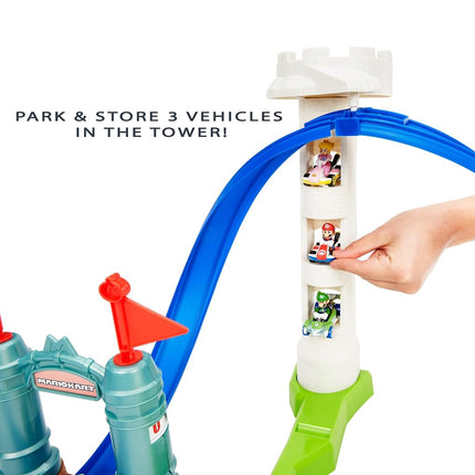 Hot Wheels Mario Kart Circuit Slam Track Set & Mario Kart Vehicle