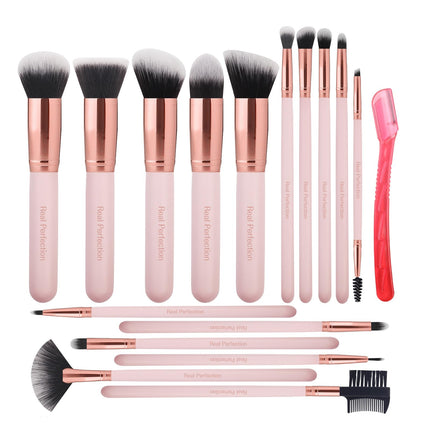 Real Perfection 16pcs Makeup Brushes Set with 1 Ey