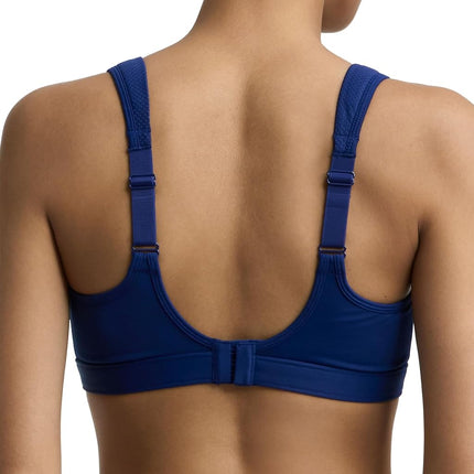 Champion Womens Women's Sports Bra, High-Impact, Maximum Support, Breathable, Moisture Wicking, Blue Depths, 32D