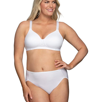 Vanity Fair Women's Beauty Back Smoothing Bra, Wirefree-White, 42H US