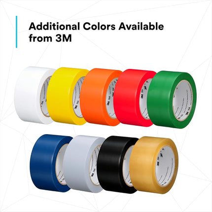 3M Floor Marking Solutions Vinyl Tape, 764, 1 in by 108 Ft, Green, Social Distancing,Floor & Safety Marking, 1 Roll