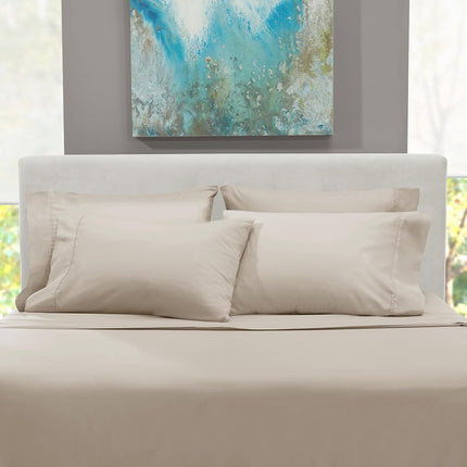 Hearth & Harbor Extra Deep Pocket Queen Sheets Sets - Fits Mattress 18-24 Inches Deep - Extra Deep Pocket Sheets - 6 Piece Queen Size Sheets - Linen