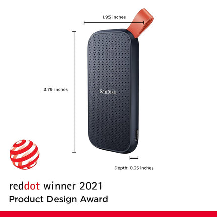 SanDisk Portable SSD 1TB, Up to 800MB/s Read Speeds, Older model, Black