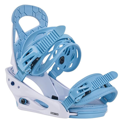 Fixations de snowboard Burton Smalls Re:Flex pour enfants, Bleu poussière, L
