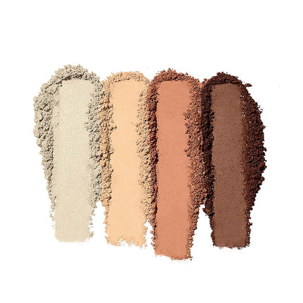e.l.f. Contour Palette, 4 Shades, Customizable, Easy to Apply, Sculpts, Shades, Brightens, Light/Medium, Infused with Vitamin E, All-Day Wear 16g