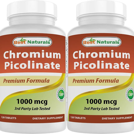 Best Naturals Chromium Picolinate 1000 mcg 120 Tab