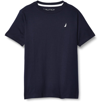 Nautica Boys' Short Sleeve Solid Crew Neck T-Shirt