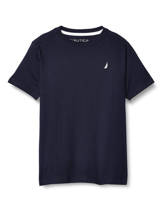 Nautica Boys' Short Sleeve Solid Crew Neck T-Shirt