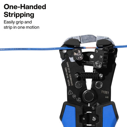 Klein 11061 Stripper/Cutter Self-Adjusting Wire, Blue