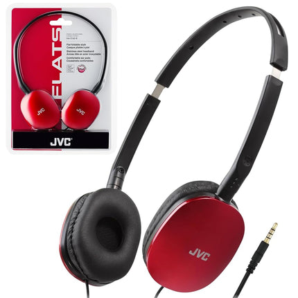 Jvc HAS160R HAS160R Flat Headphones, Red
