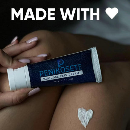Penikosete Varicose Veins Cream | Natural Ayurvedic Cream for Legs with Ashwagandha | Spider Vein Removal Cream for Improved Circulation & Relief From Heavy Fatigued Legs | Non-Sticky