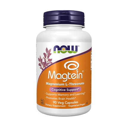 NOW Supplements, Magtein with patented form of Mag