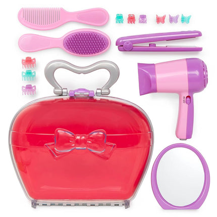 Battat – Play Circle – Hair Dryer With Sounds & Air – Carrying Case – Salon Accessories – Pretend Play Toys – Beauty Shop – 3+ Years(15 Pieces)