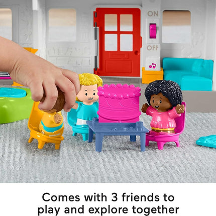 Fisher-Price Little People Friends Together Play House, electronic playset with Smart Stages learning content for toddlers and preschool kids