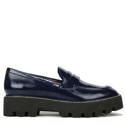 Mocassins à pampilles avec semelle crantée Balin de Franco Sarto pour femme, bleu nuit, 10 large