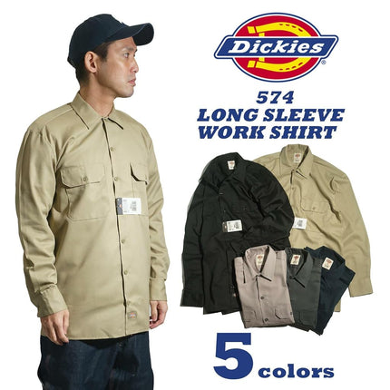Dickies - Men's Long Sleeve Shirt, Silver (Silver), 2X Tall, Silver