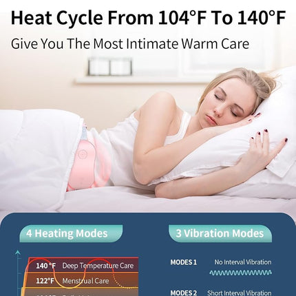 Slimpal Menstrual Heating Pad for Period Cramps, Portable Cordless Heat Pad