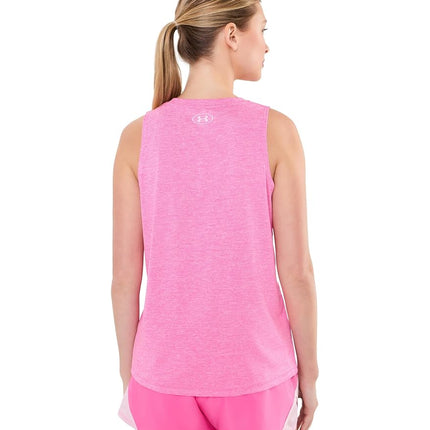 Under Armour Women's Tech Twist Tank Top, (637) Pink Frenzy / / Prime Pink, XL