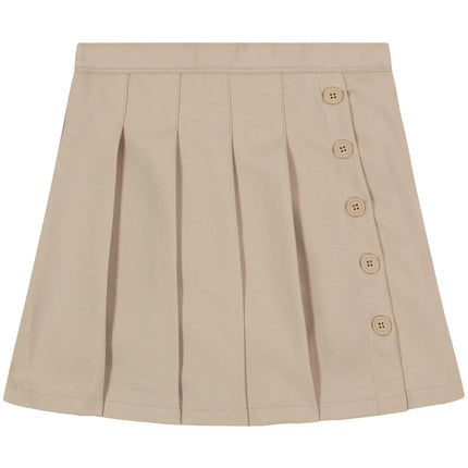 Nautica Girls' School Uniform Pleated Pull-on Scoo