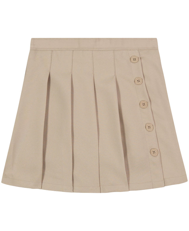 Nautica Girls' School Uniform Pleated Pull-on Scoo