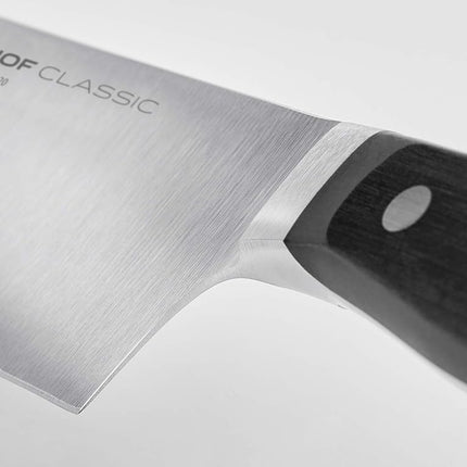 Wüsthof Classic 6 Inch Demi Bolster Chef's Knife, Black, Silver