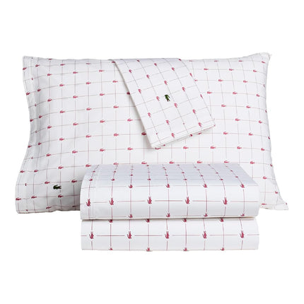 Lacoste Printed Percale Sheet Set King Slice Baroq
