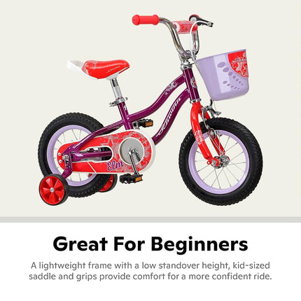 Schwinn Elm Girl's Bike with SmartStart, 12" Wheels, Purple (S0261AAZ)