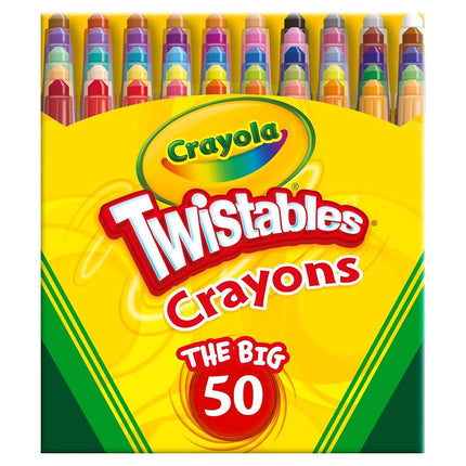 Crayola Mini Twistables Crayons, Amazon Exclusive, Gift, 50 Count
