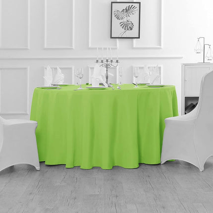 Fokitut 2 Pack Waterproof Round Tablecloth, 90 Inch, Stain Resistant and Wrinkle Polyester Table Cloth, Fabric Table Cover for Kitchen Dining, Wedding, Party, Holiday Dinner-Orange