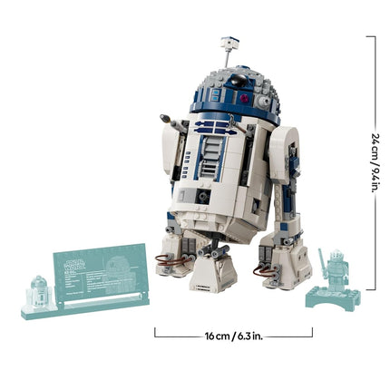 LEGO Star Wars 75379 R2-D2 Building Toy - Play and Display Droid Figure with Rotating Head, Periscope & Tools - incl. a Darth Malak Minifigure - Gift for 10+ Year Old Boys & Adult Fans