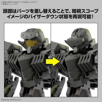 BANDAI SPIRITS eEXM-40 1/144 Scale, 1.2 inches (30 mm), Igurite, 02, Color Coded Plastic Model
