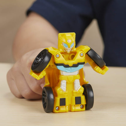 TRANSFORMERS Playskool Heroes Rescue Bots Academy Mini Bot Racers Pack de 5 jouets convertibles de 5 cm, véhicules à collectionner (Exclusivité Amazon)