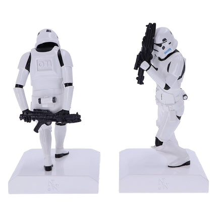 Nemesis Now Original Stormtrooper Bookend Figurines 18.5cm, Resin, White, Officially Licensed Original Stormtrooper Merchandise, Two Stormtrooper Figures to Keep Your Books Upright - Pack of 2