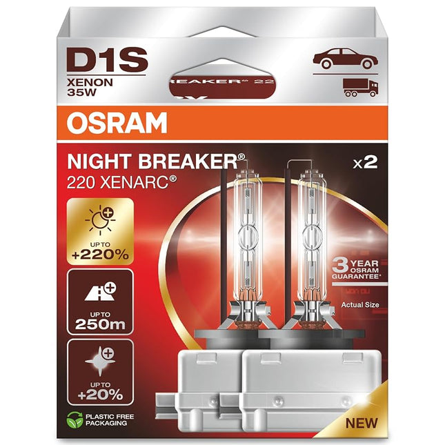 Osram Xenarc Night Breaker 220, D1S, +220% More Br