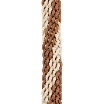 Planet Waves D'Addario Accessories Mandolin Strap - Mandolin Accessories - Braided Mandolin Strap - Brown/Cream