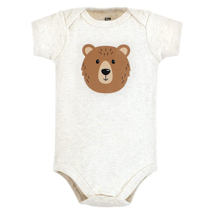 Hudson Baby Baby Cotton Bodysuits, Brown Bear, Preemie