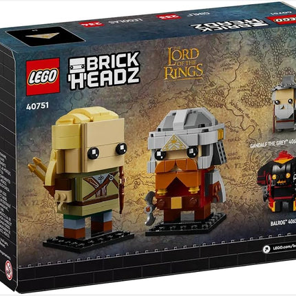 LEGO Brickheadz Lord of the Rings Legolas & Gimli - 40751