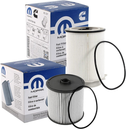 Fuel Filters 68157291AA and 68436631AA for a 2019-