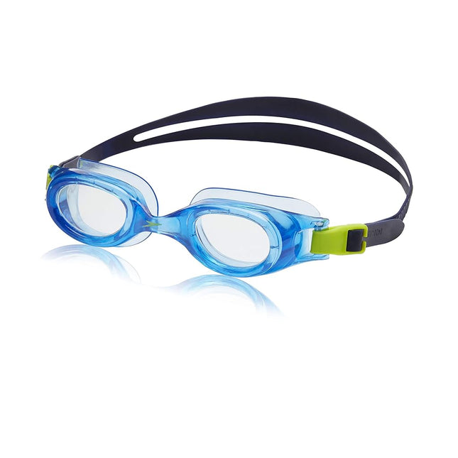 Speedo Unisex-child Swim Goggles Hydrospex Speedo Blue/Clear, Ages 6-14