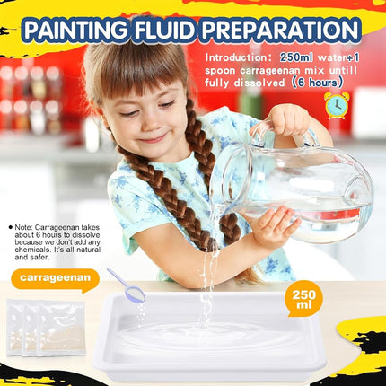 Water Marbling Paint for Kids - Arts and Crafts Kits for Girls & Boys 3+