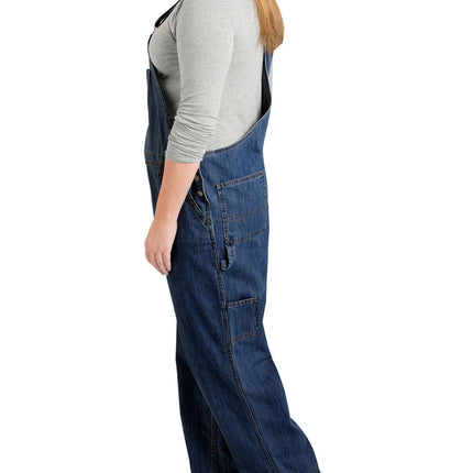 Dickies peto de mezclilla para mujer talla grande, índigo oscuro, 22